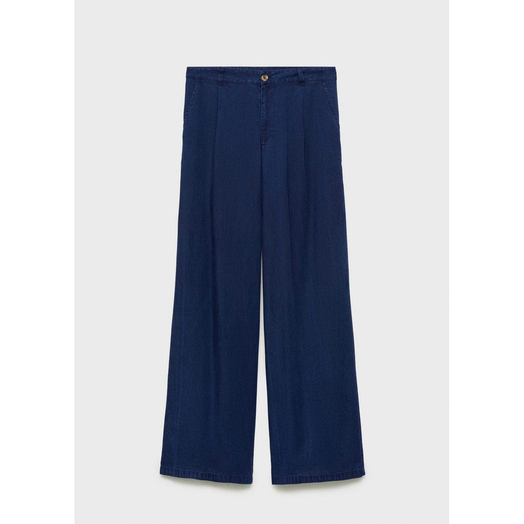 Pantalon Wideleg Lyocell À Pinces