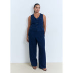 Pantalon Wideleg Lyocell À Pinces