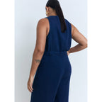Pantalon Wideleg Lyocell À Pinces