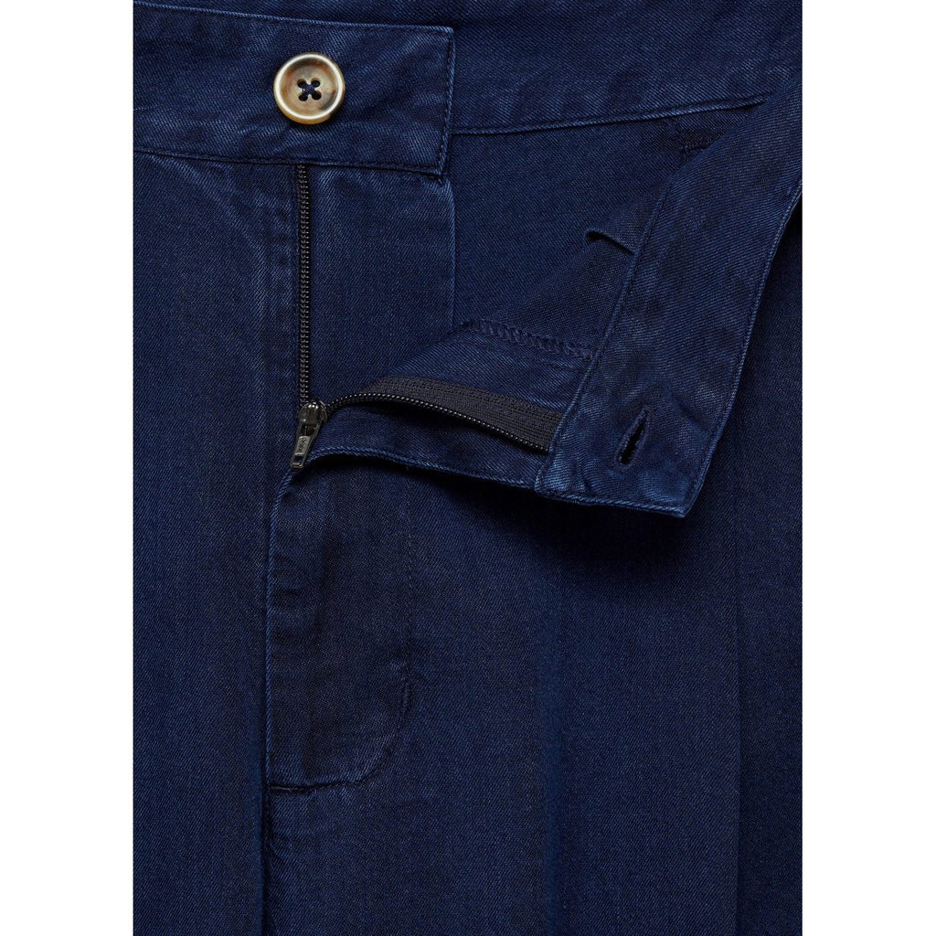 Pantalon Wideleg Lyocell À Pinces