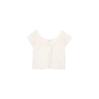 Blouse En Coton Détails Dentelle