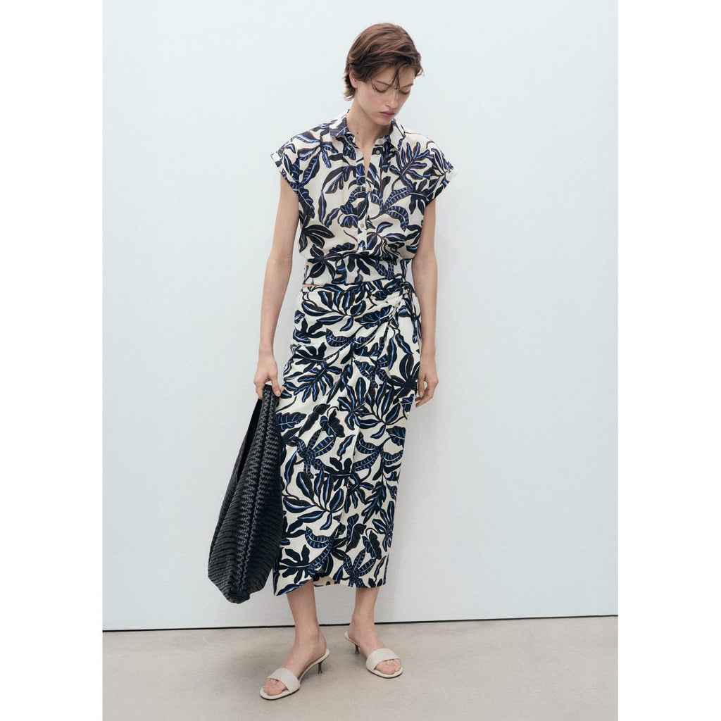 Chemise Coton Imprimée À Manches Courtes
