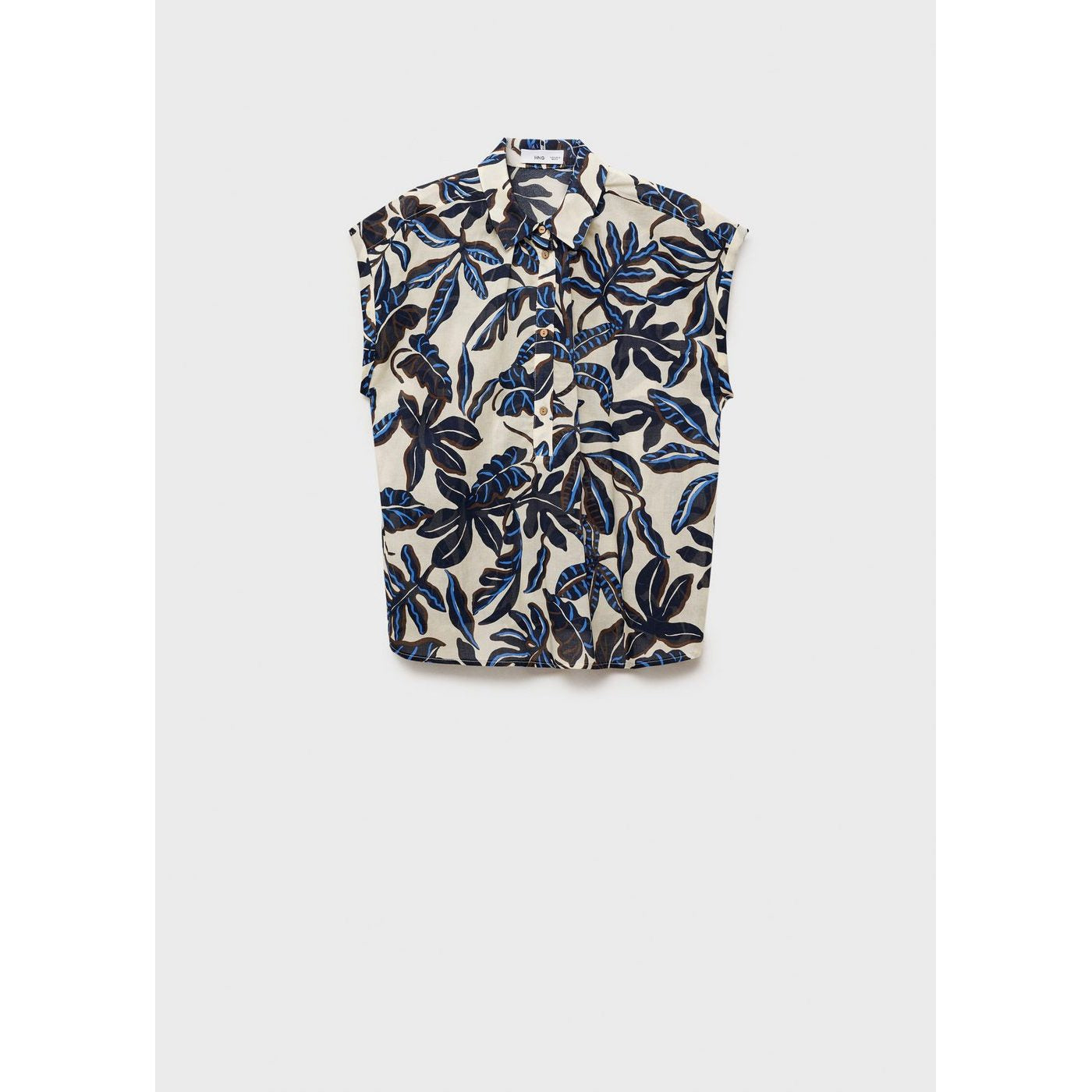 Chemise Coton Imprimée À Manches Courtes