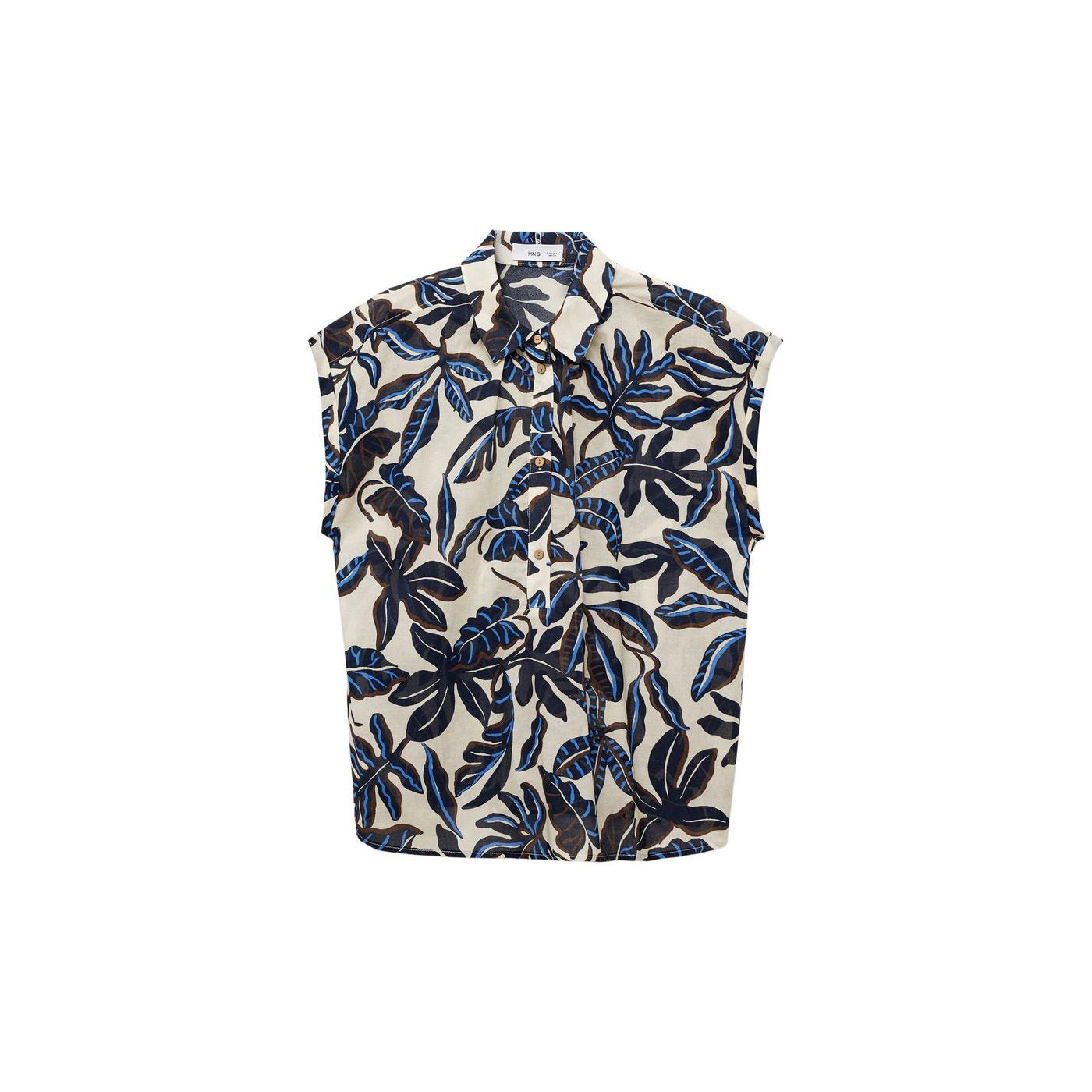 Chemise Coton Imprimée À Manches Courtes