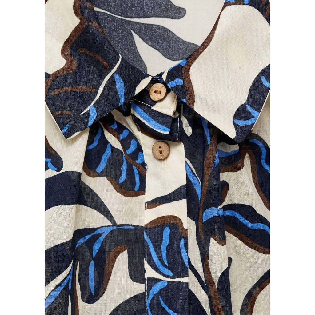 Chemise Coton Imprimée À Manches Courtes
