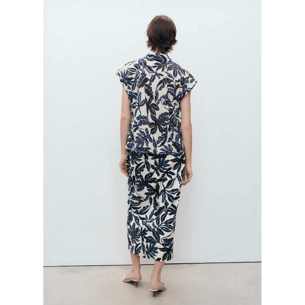 Chemise Coton Imprimée À Manches Courtes