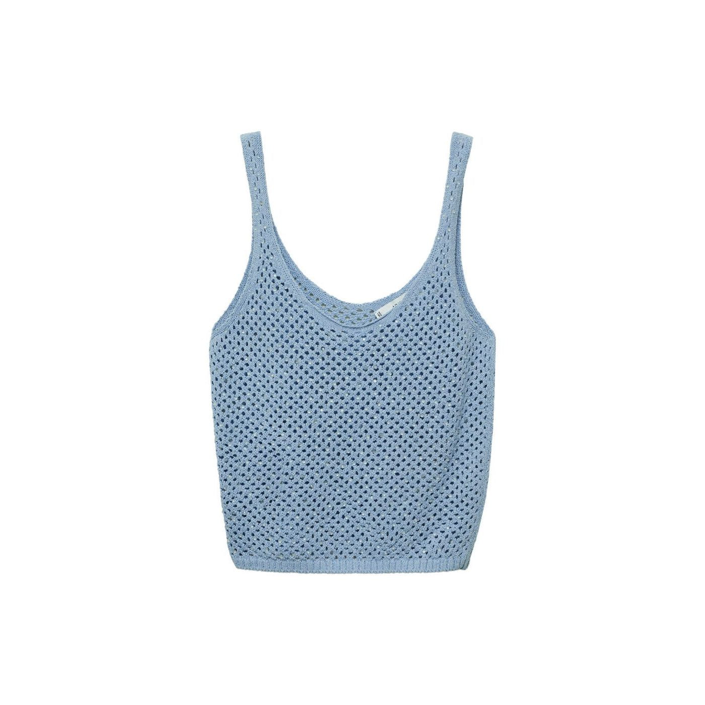 Top Maille Détail Strass