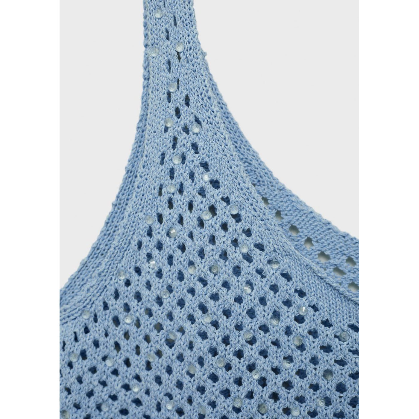 Top Maille Détail Strass