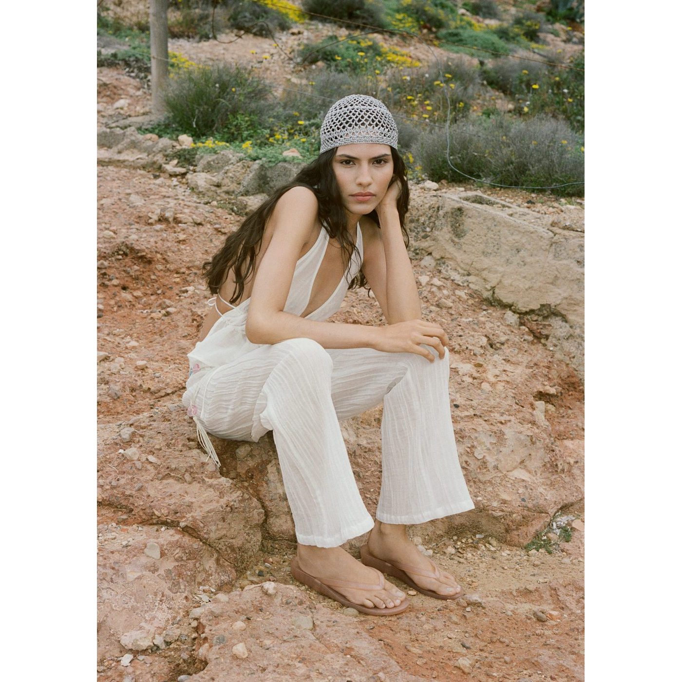 Pantalon Ramie Fluide Avec