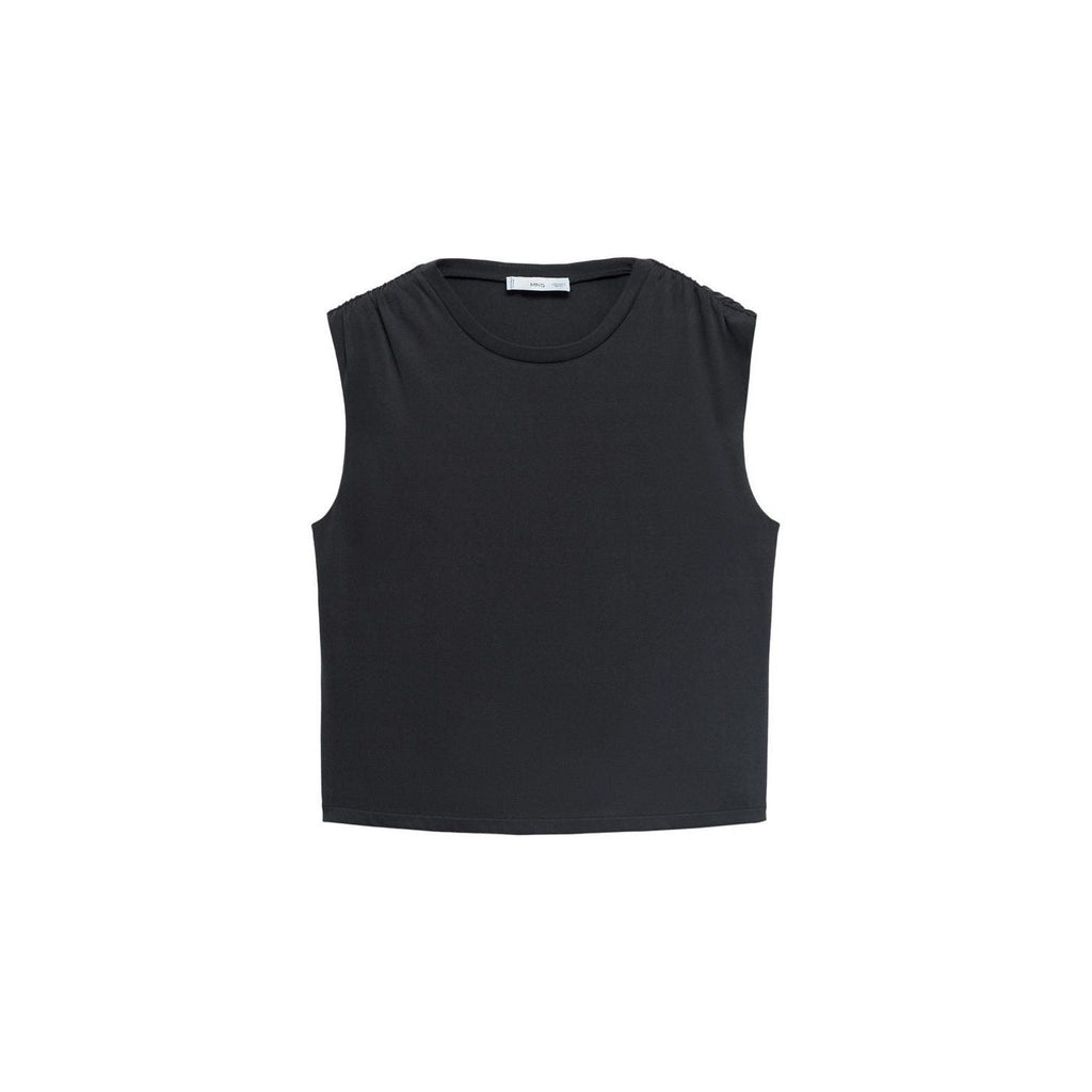 T-Shirt Fluide Épaules Froncées