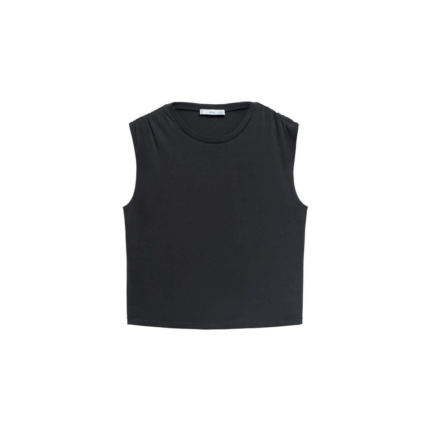 T-Shirt Fluide Épaules Froncées