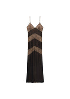 Robe Style Lingerie Empiècements Dentelle