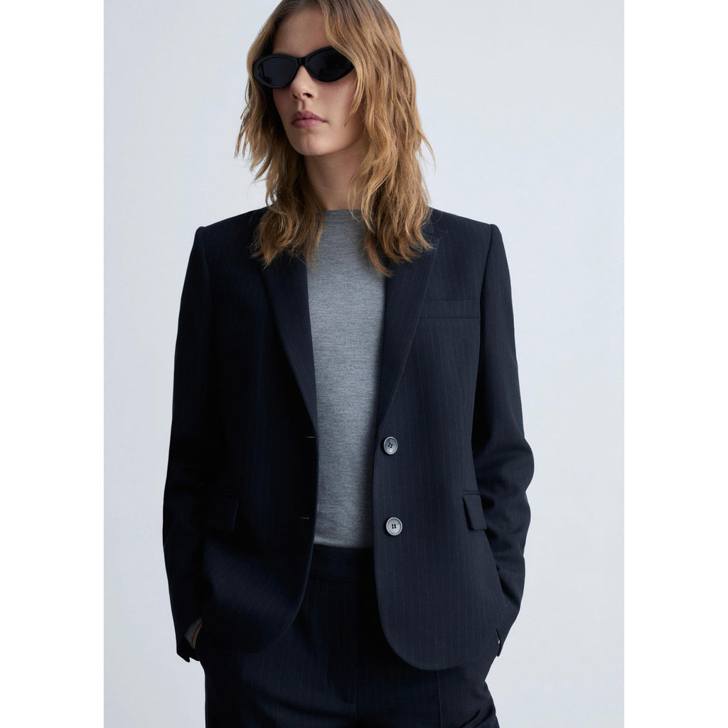 Veste De Costume Fines Rayures
