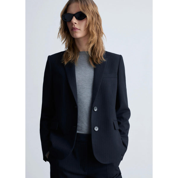 Veste De Costume Fines Rayures