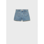 Short En Jean Taille Haute Avec Poches
