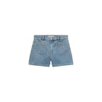 Short En Jean Taille Haute Avec Poches