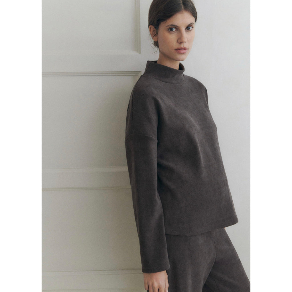 Sweat-Shirt En Velours Côtelé Prémaman
