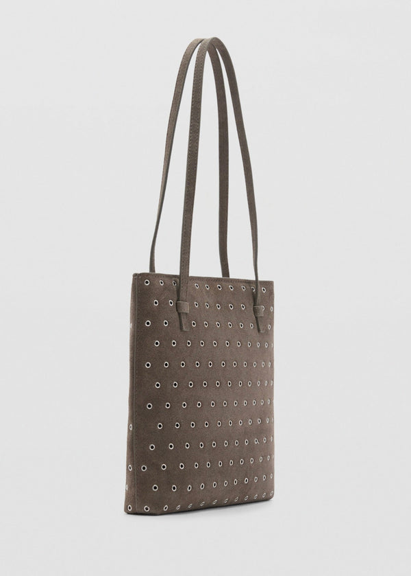 Sac Porté Épaule Cuir Perforé