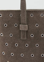 Sac Porté Épaule Cuir Perforé