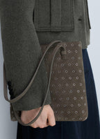 Sac Porté Épaule Cuir Perforé