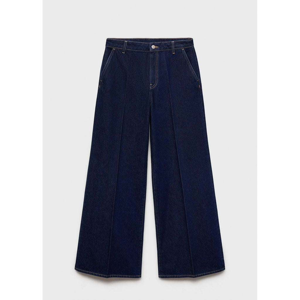 Jean Wideleg Taille Haute Rinse Wash