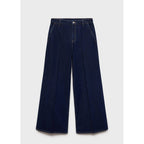 Jean Wideleg Taille Haute Rinse Wash