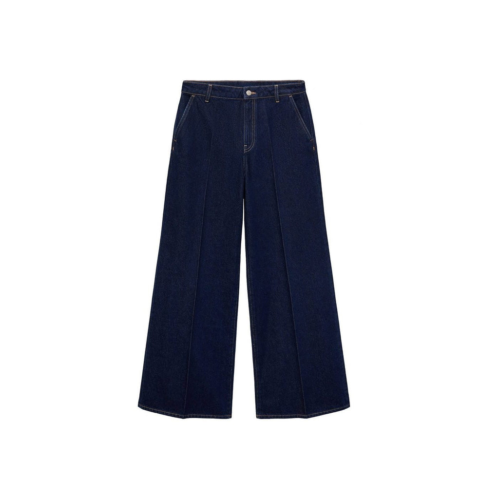 Jean Wideleg Taille Haute Rinse Wash