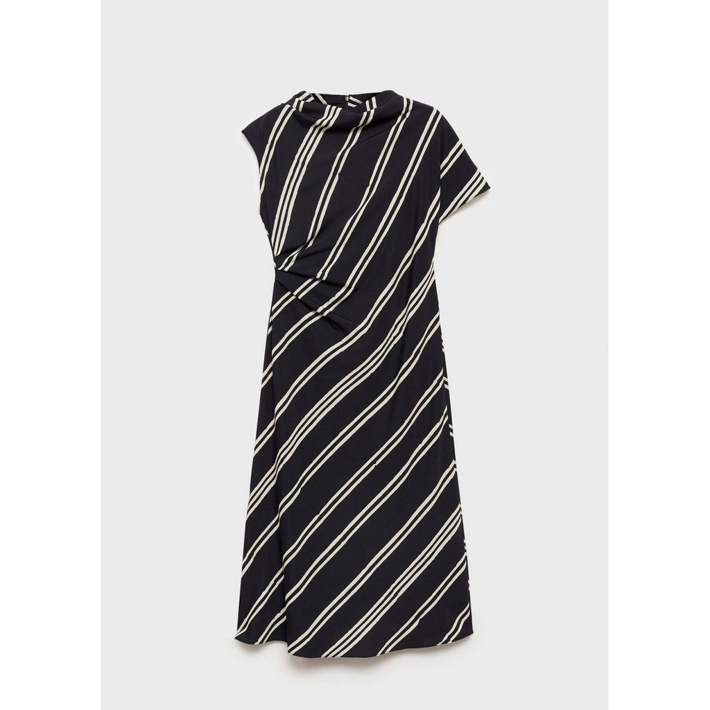 Robe Midi Imprimé À Rayures