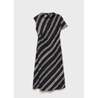 Robe Midi Imprimé À Rayures