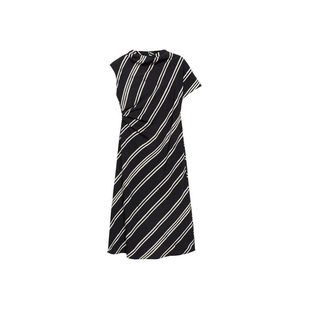 Robe Midi Imprimé À Rayures
