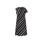 Robe Midi Imprimé À Rayures