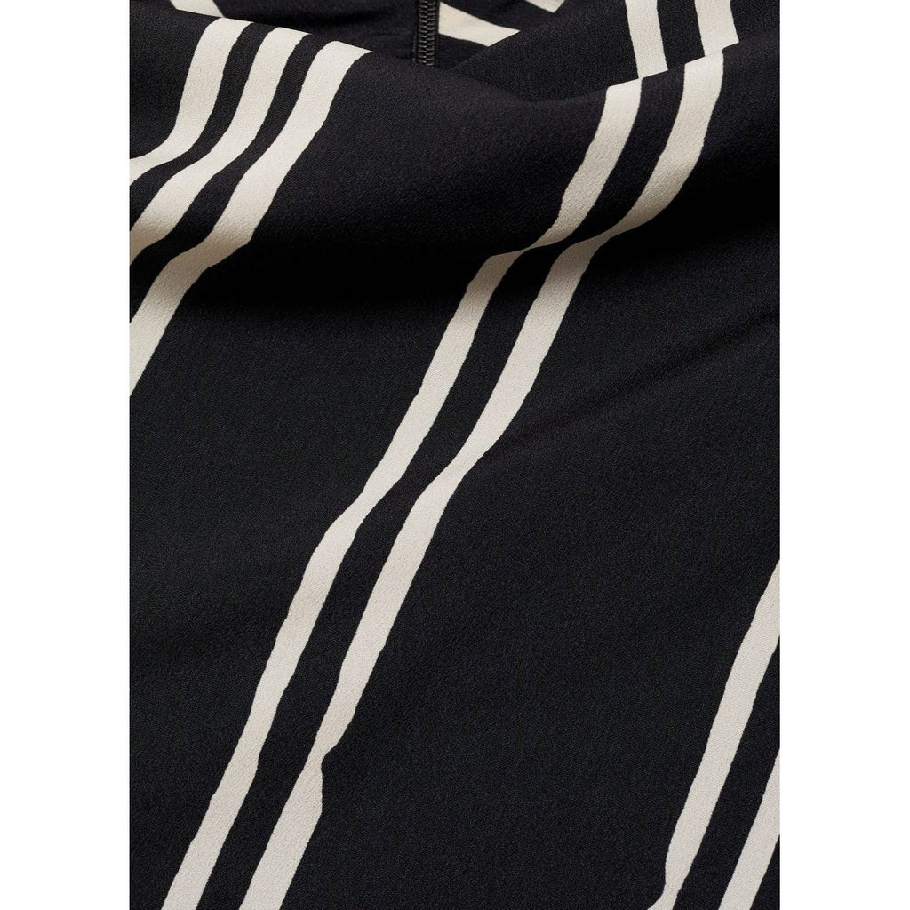 Robe Midi Imprimé À Rayures