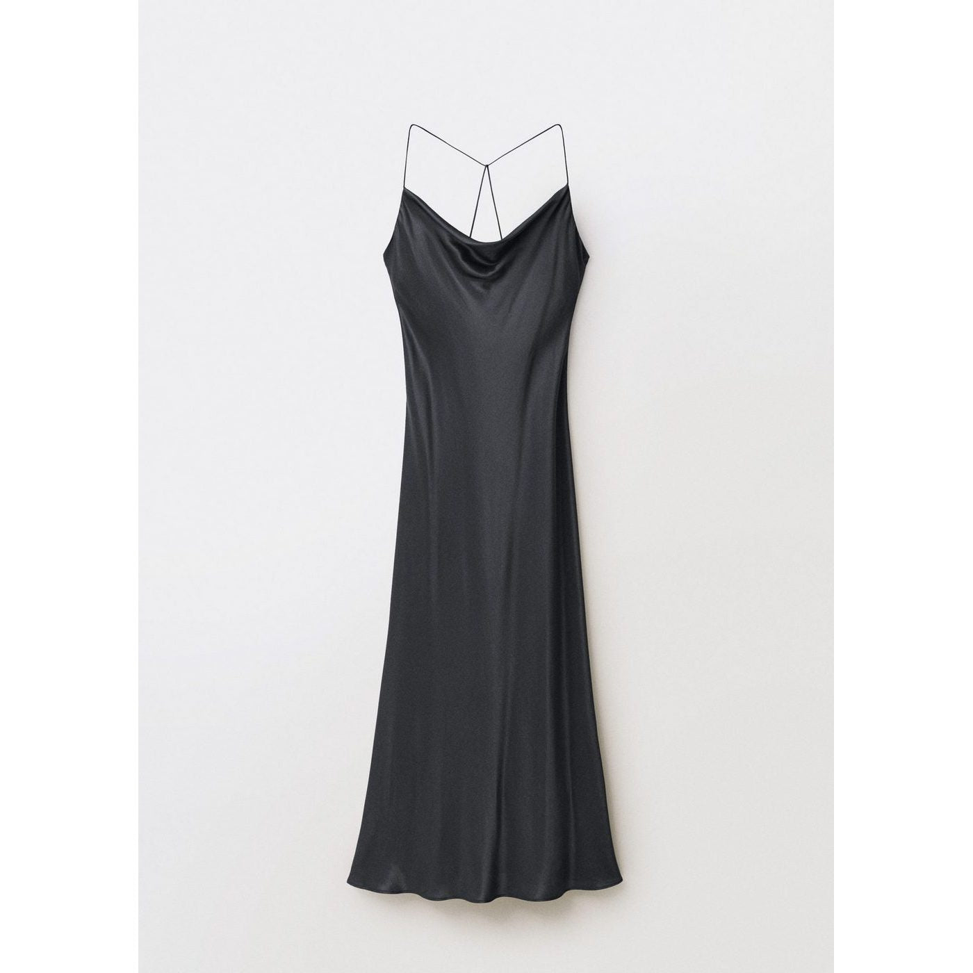 Robe Soie Encolure Drapée