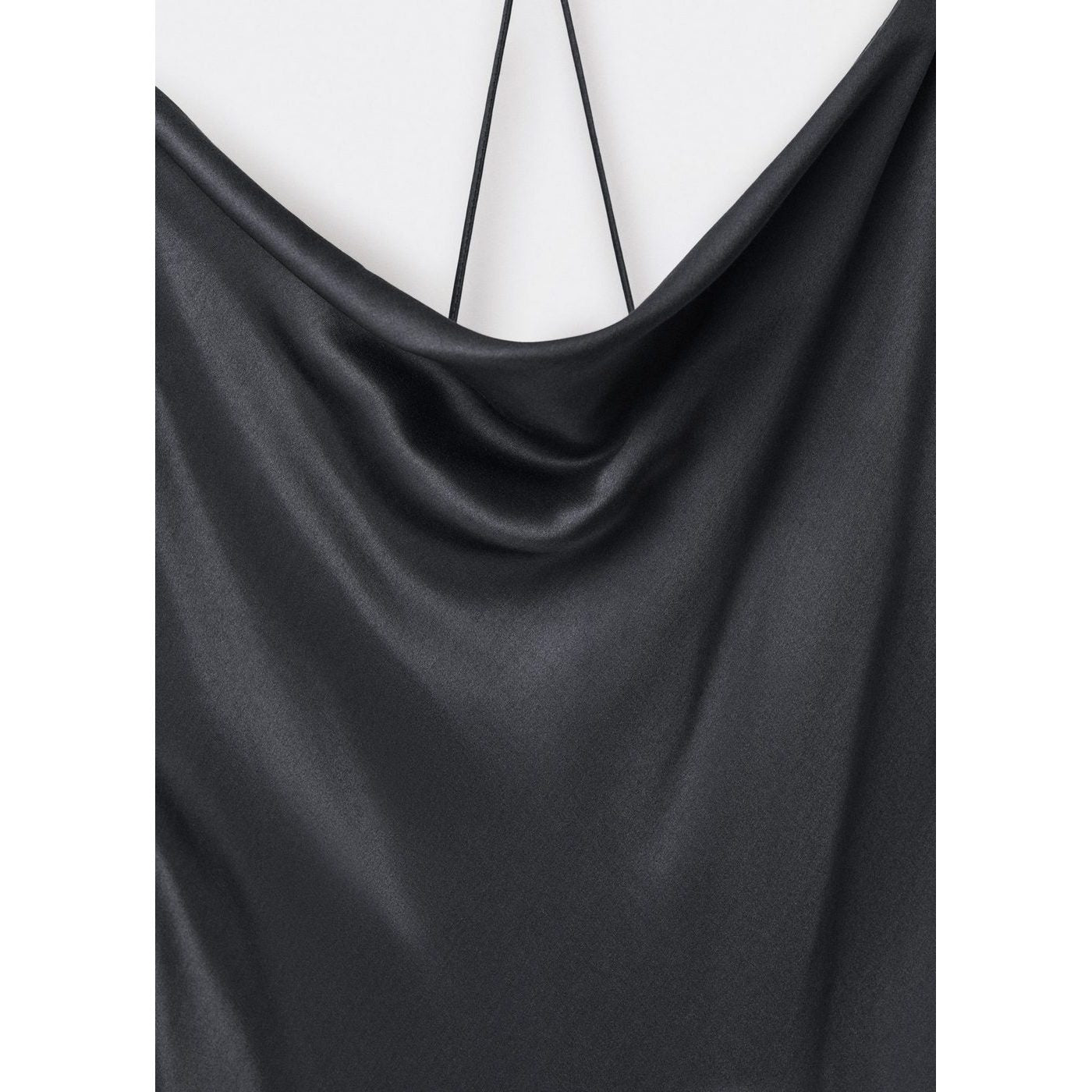 Robe Soie Encolure Drapée