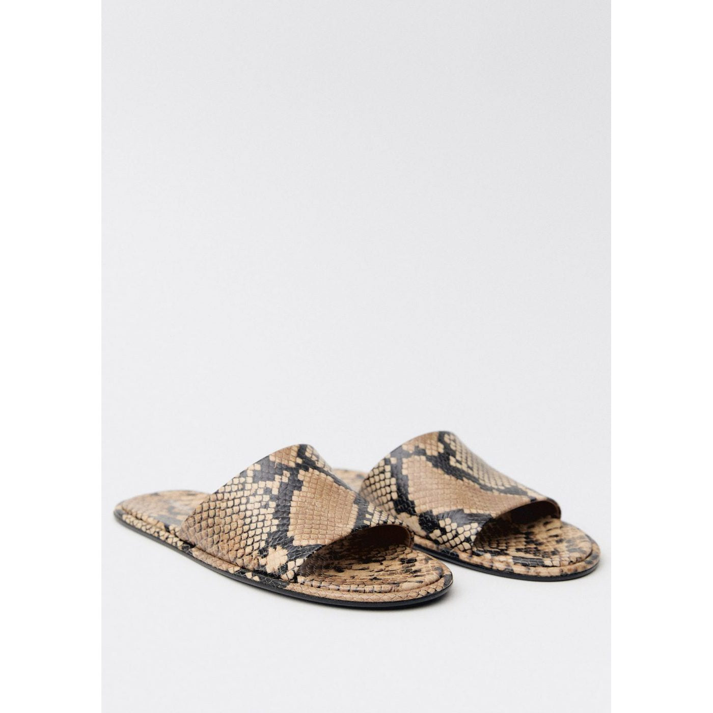 Sandale Cuir Imprimé Animal