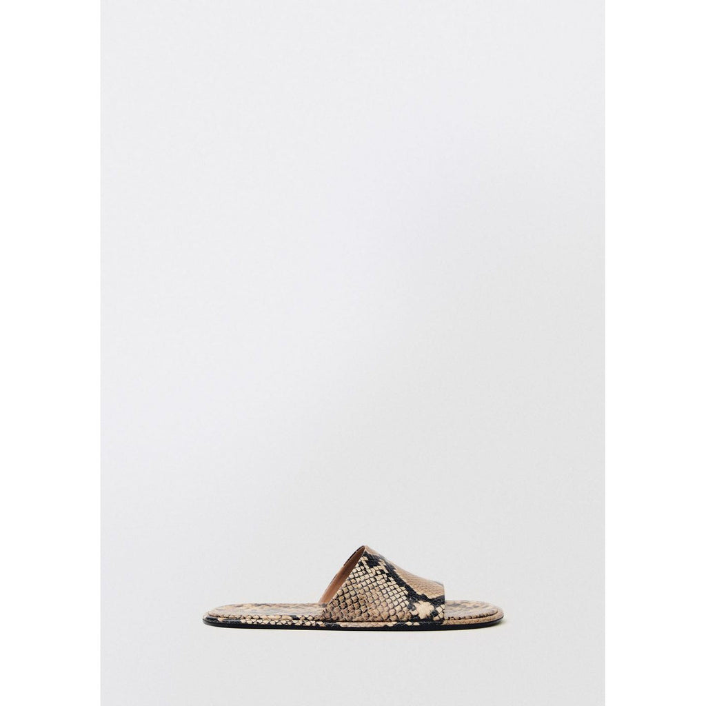 Sandale Cuir Imprimé Animal