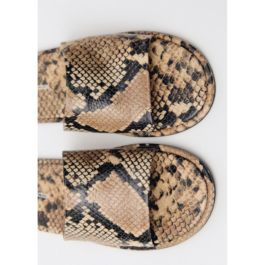 Sandale Cuir Imprimé Animal