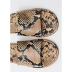 Sandale Cuir Imprimé Animal