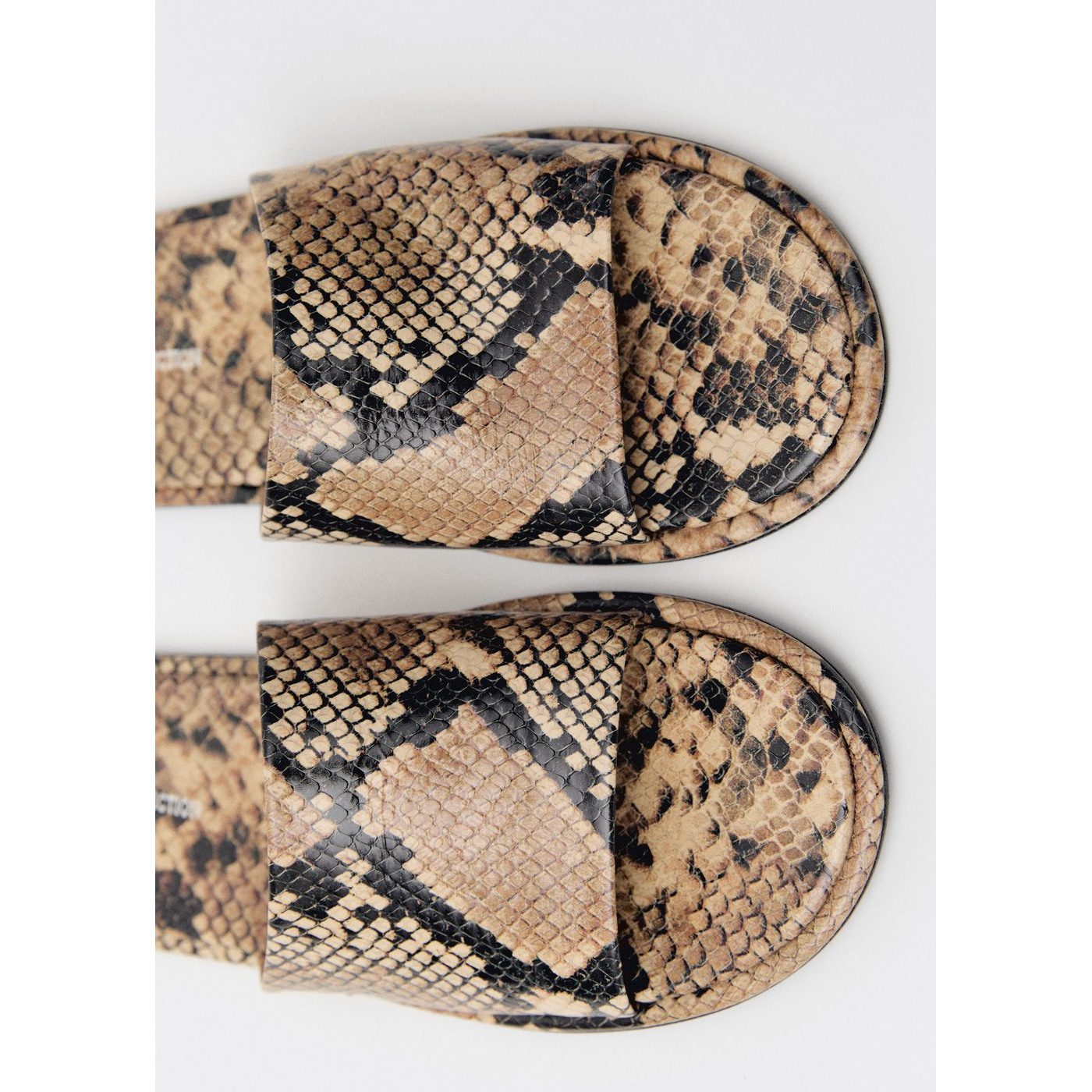 Sandale Cuir Imprimé Animal