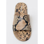 Sandale Cuir Imprimé Animal