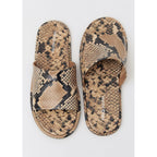 Sandale Cuir Imprimé Animal