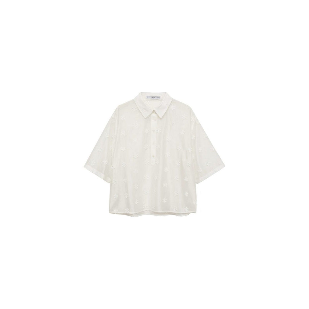 Chemise Semi-Transparente En Lyocell À Fleurs