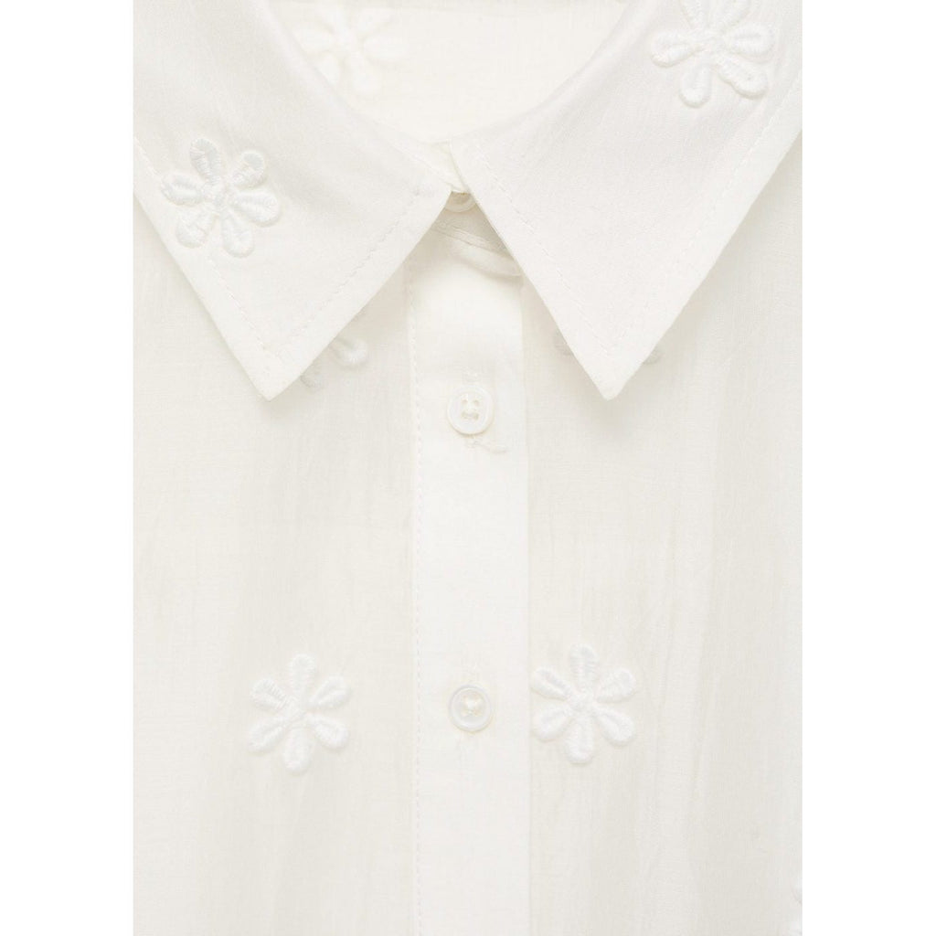 Chemise Semi-Transparente En Lyocell À Fleurs