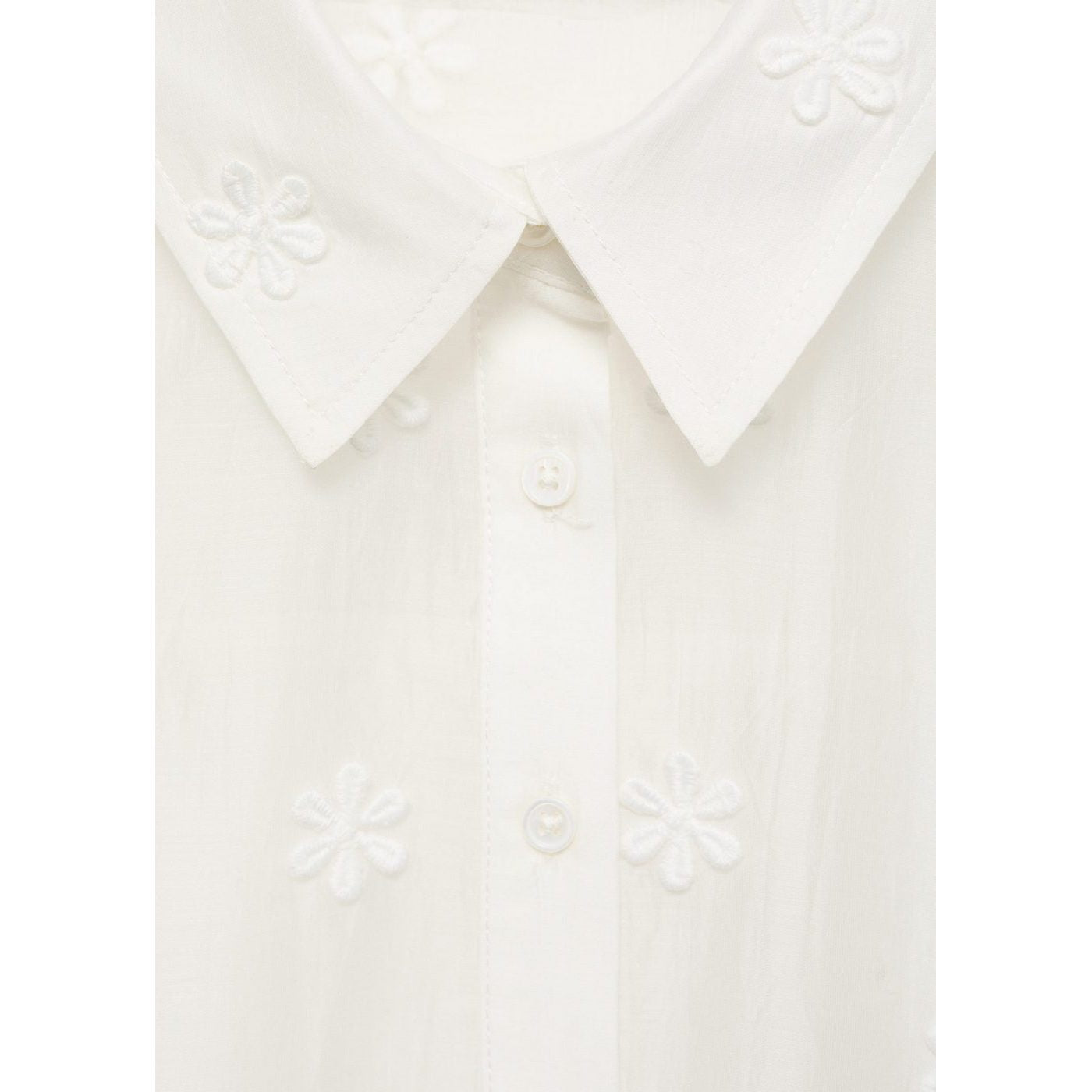 Chemise Semi-Transparente En Lyocell À Fleurs