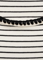 T-Shirt Coton Liserés Contrastants