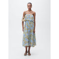 Robe À Fleurs Taille Froncée