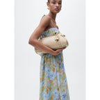 Robe À Fleurs Taille Froncée