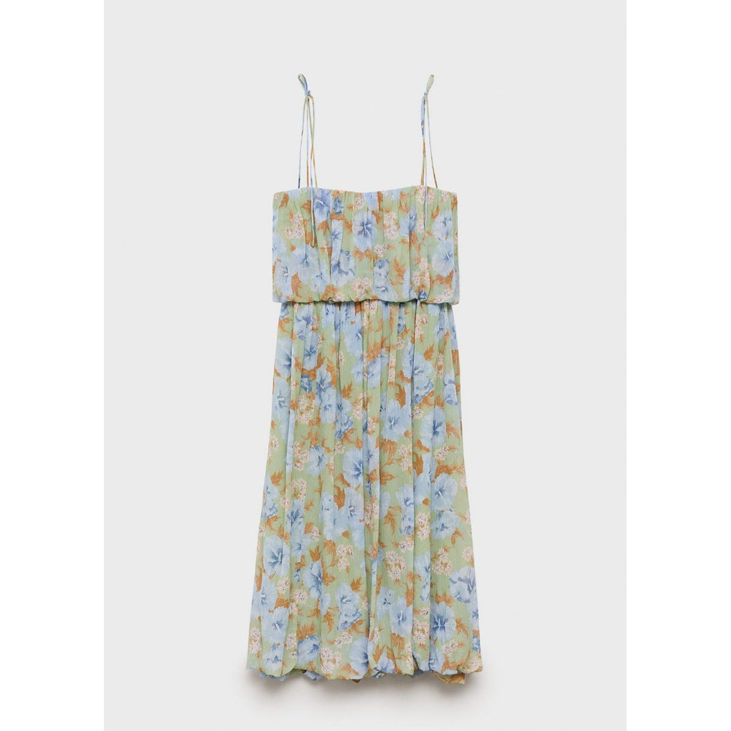 Robe À Fleurs Taille Froncée