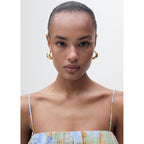 Robe À Fleurs Taille Froncée