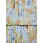 Robe À Fleurs Taille Froncée
